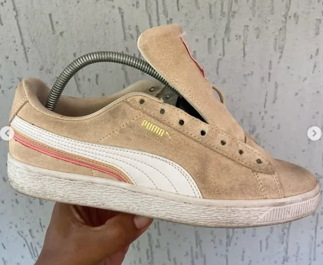 Puma Suede em camurça antes do serviço