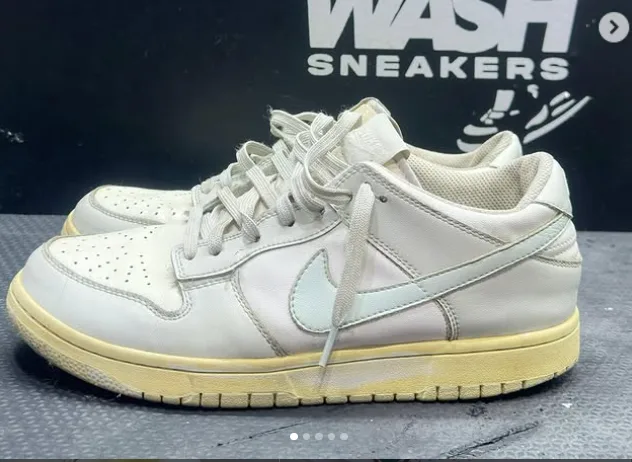 Nike Dunk com pintura antes do serviço